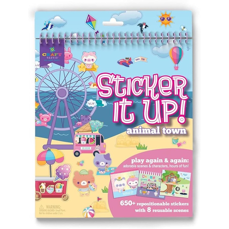 Craft-tastic Sticker it Up! Animal Town