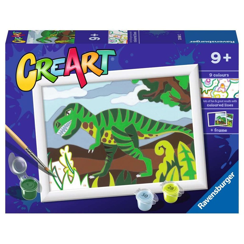 CreArt Painting by Numbers Roaming Dinosaur