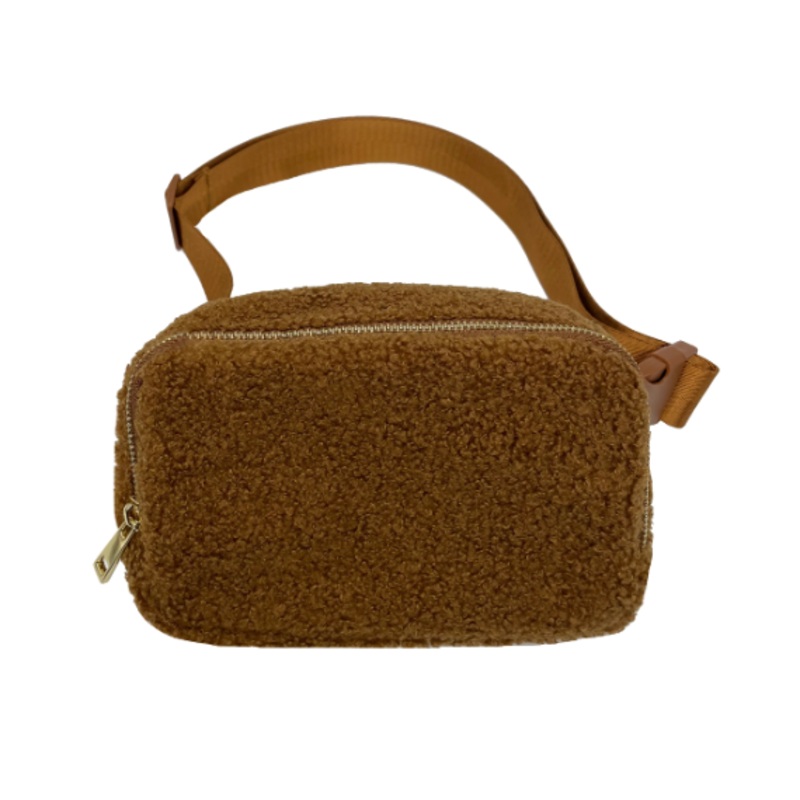 Cinnamon Sherpa Waist Bag