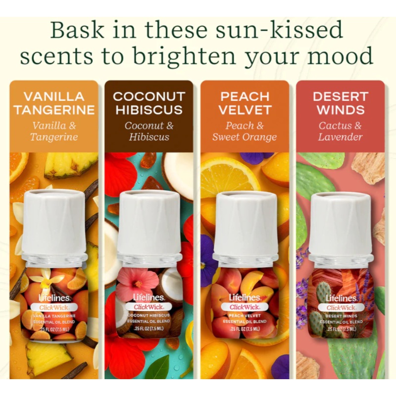 Clickwick Sun-Kissed Escape Collection 4-pack