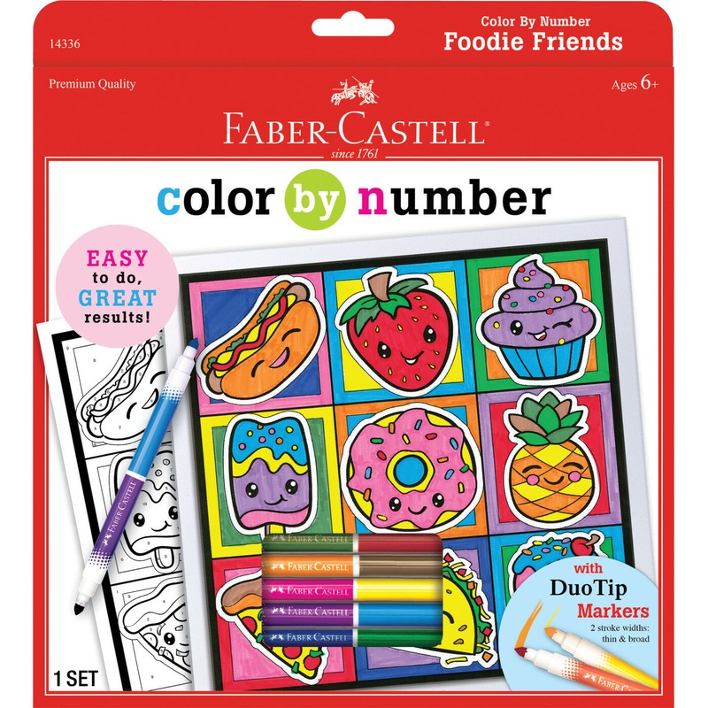 Color By Number Foodie Friends