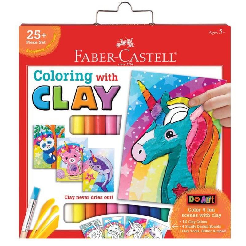Coloring with Clay Unicorn Friends