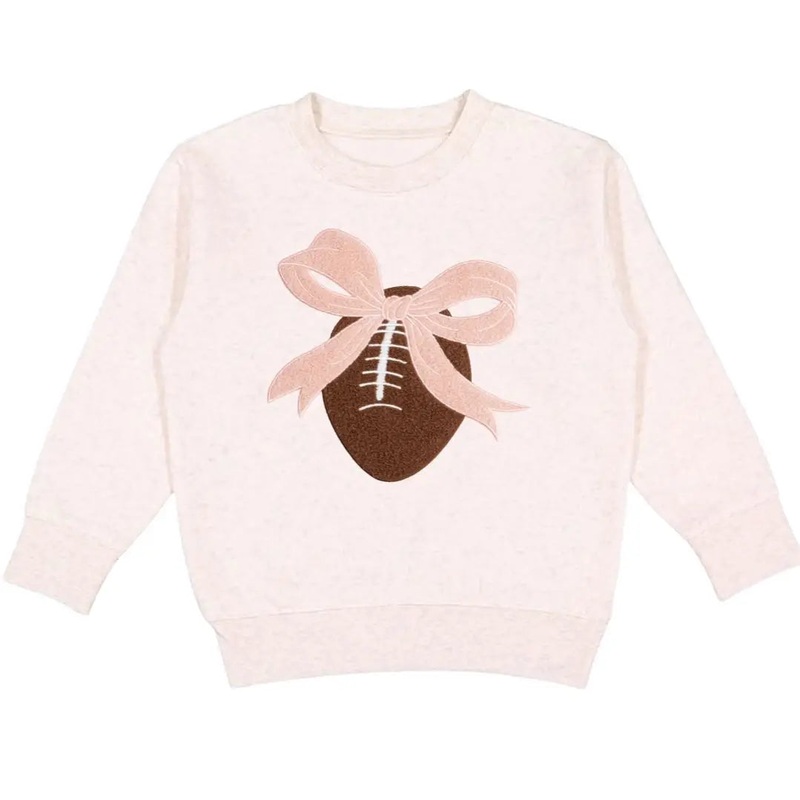 Coquette Football Sweatshirt Natural 3T