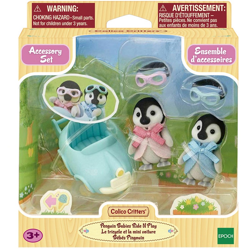 Calico Critters Penguin Babies Ride 'N Play