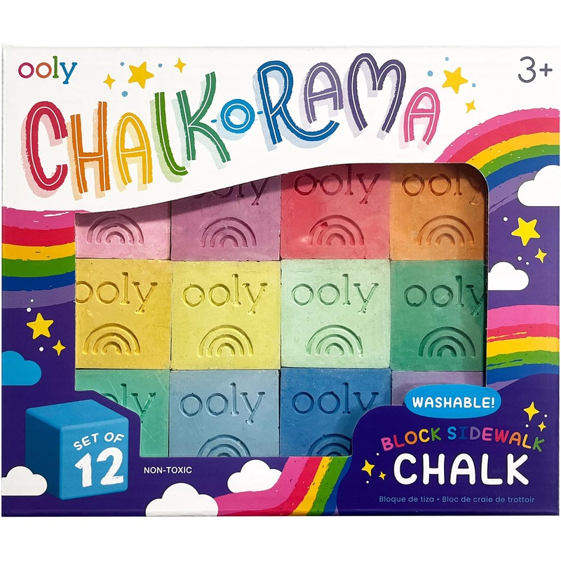 Chalk-o-Rama Block Sidewalk Chalk - 12 pk