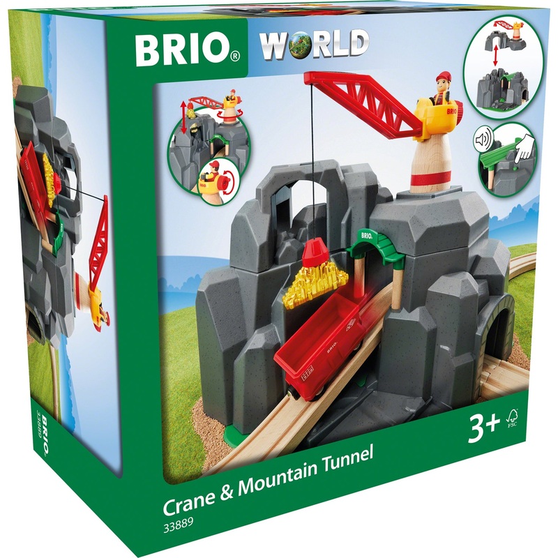 BRIO Crane & Mountain Tunnel