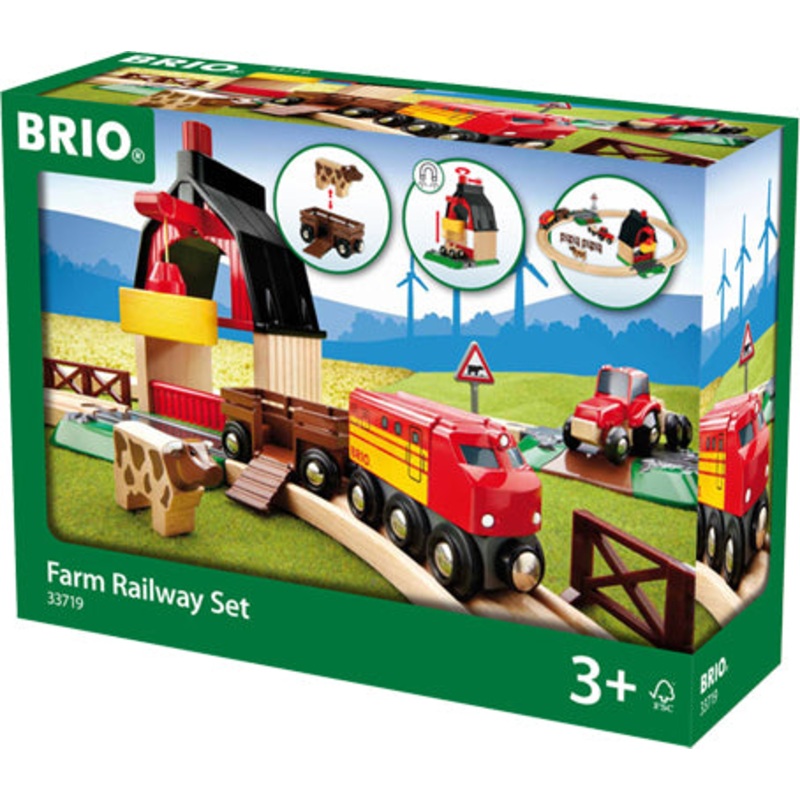 BRIO Farm Railway Set