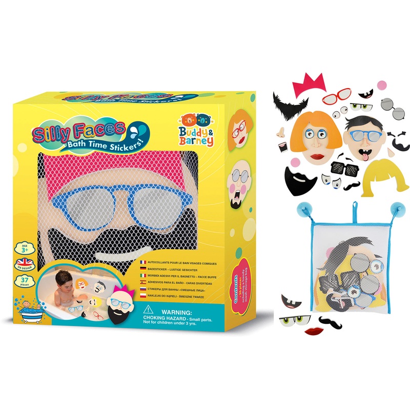Bath Time Stickers Silly Faces