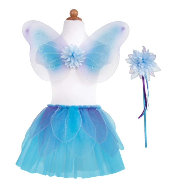 Blue Fancy Flutter Skirt Wings Size 4-6