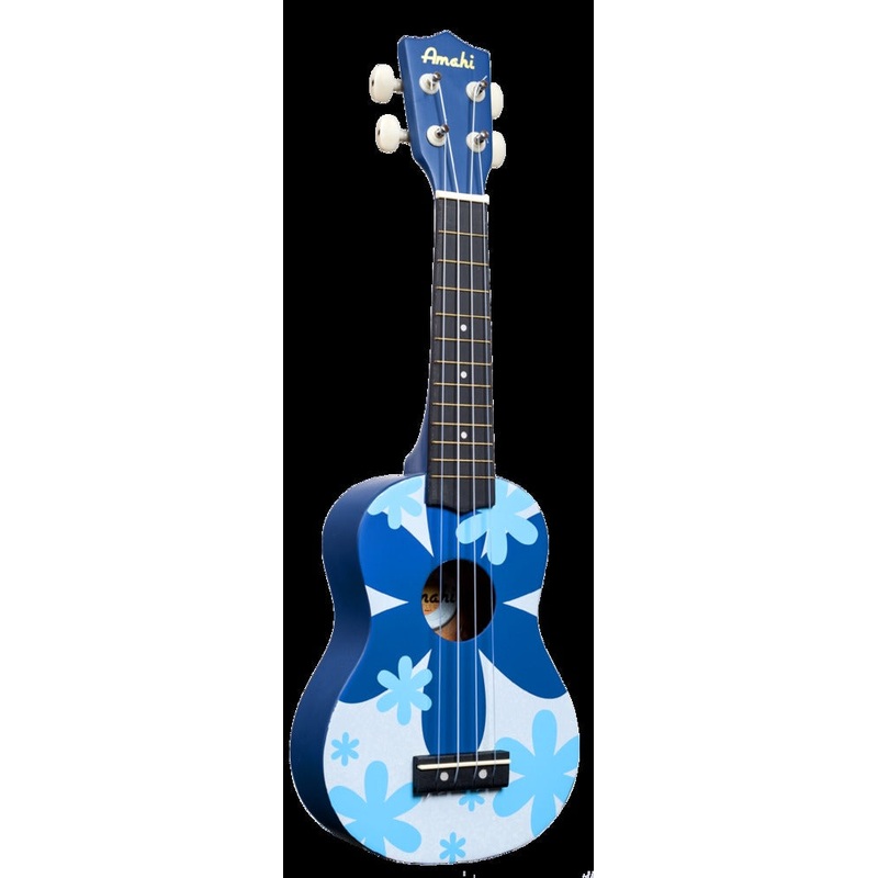 Blue Flower Ukulele