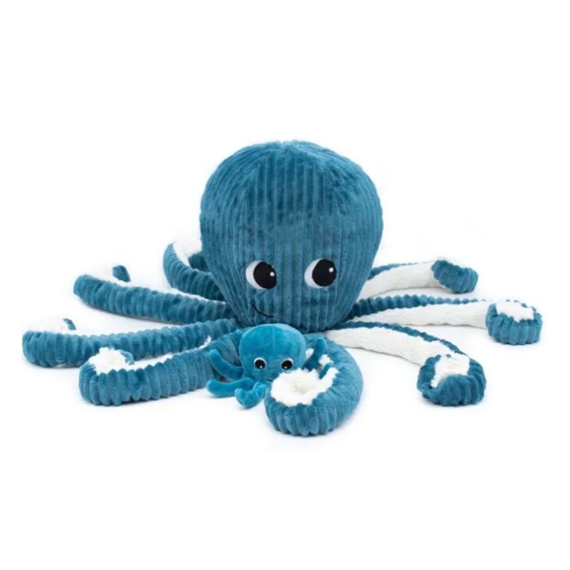 Blue Octopus Mom And Baby Les Ptipotos