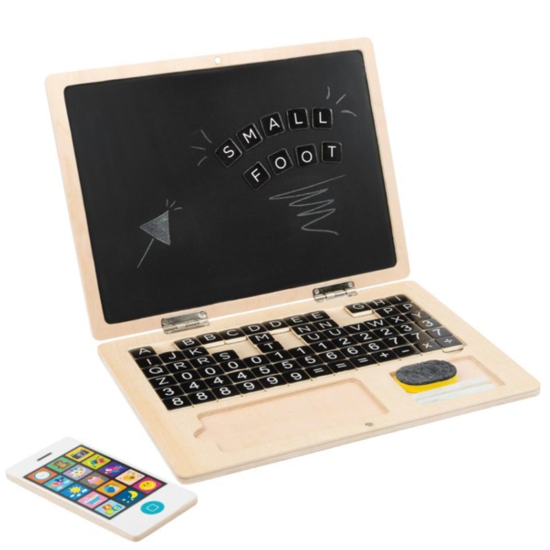 Wooden Laptop With Magnet Board