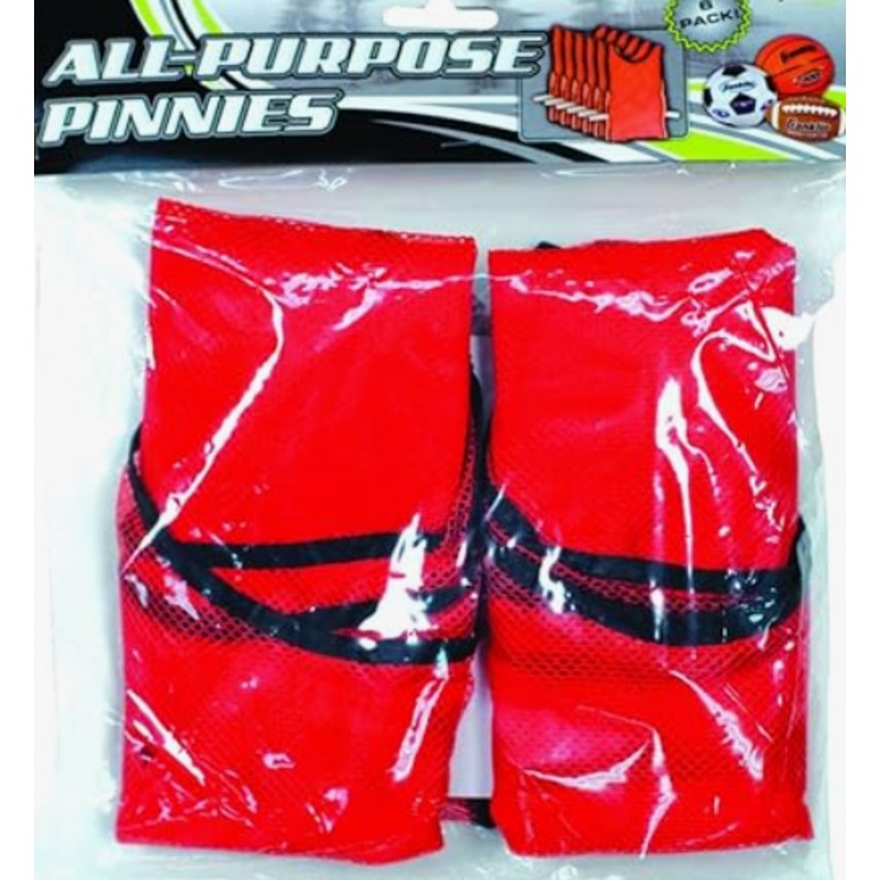 Youth Training Pinnies - Red 6 pack
