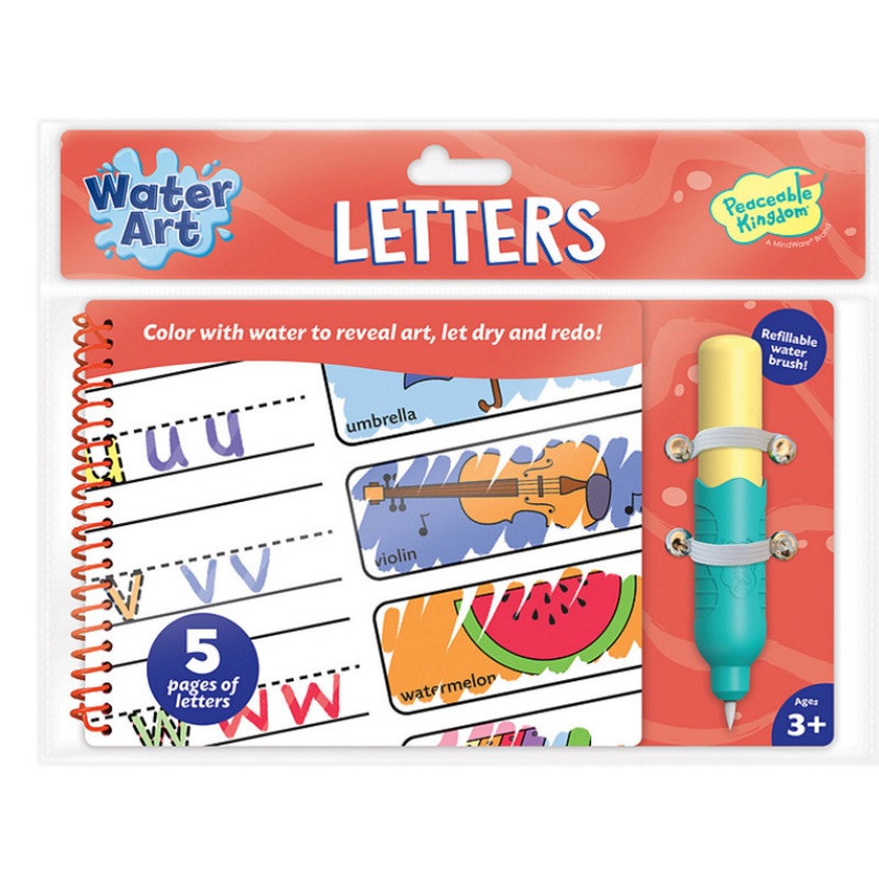 Water Art Book Letters