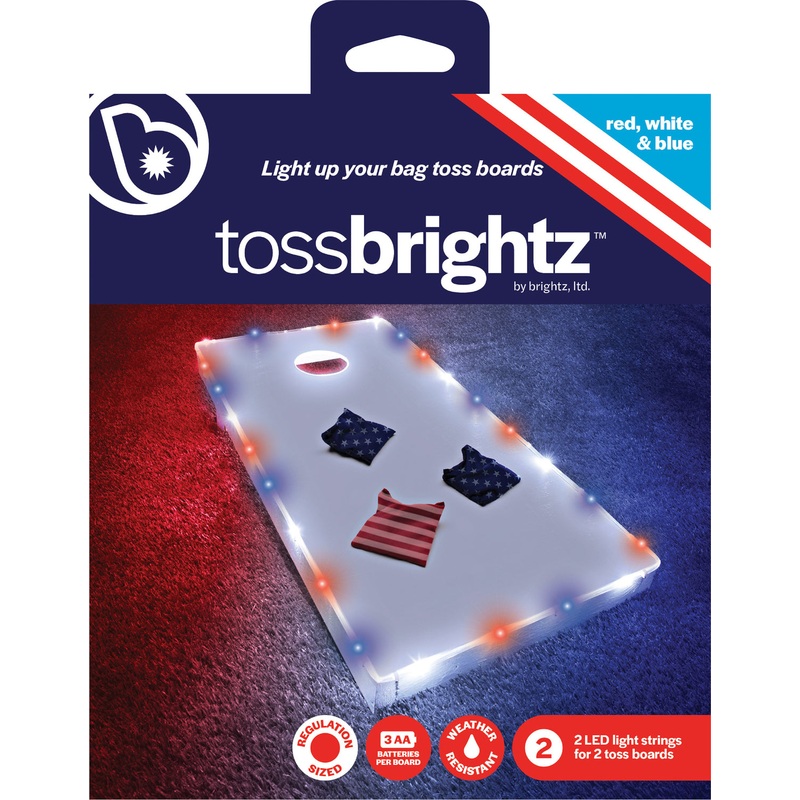 Tossbrightz Patriotic Led Cornhole Board Light Kit