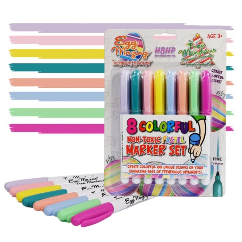 Treemendous 8 Pastel Marker Set