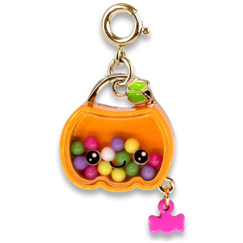 Trick or Treat Pumpkin Shaker Charm