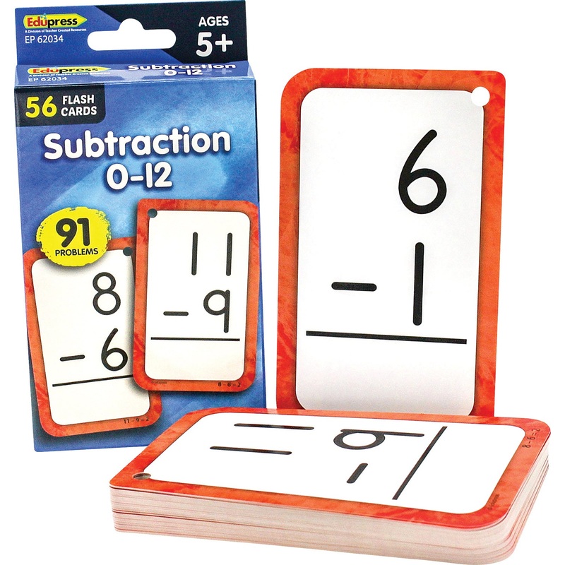 Subtraction Flash Cards