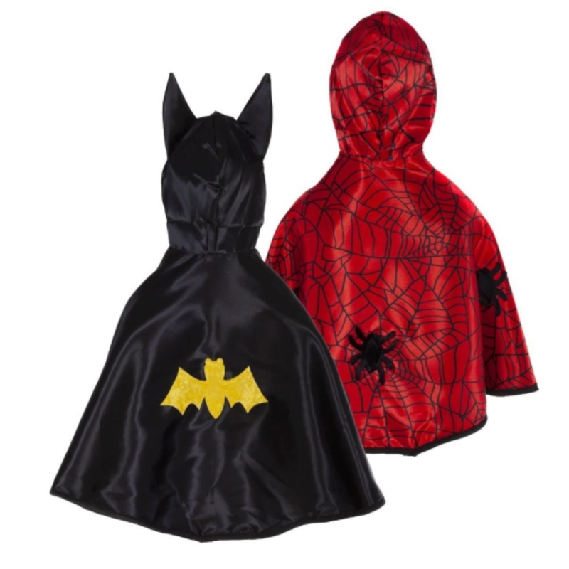 Spider/Bat Reversible Cape size 1T/2T