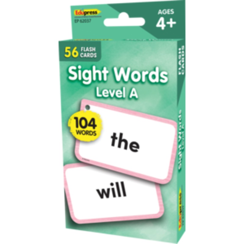 Sight Words Flash Cards - Level A