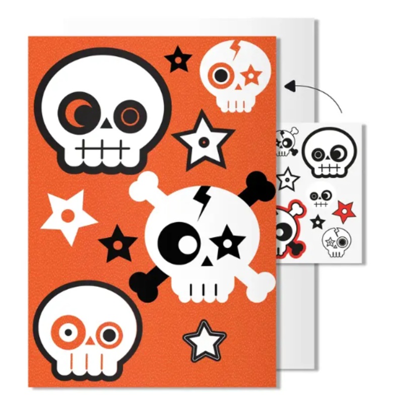 Skulls Tattoo Card