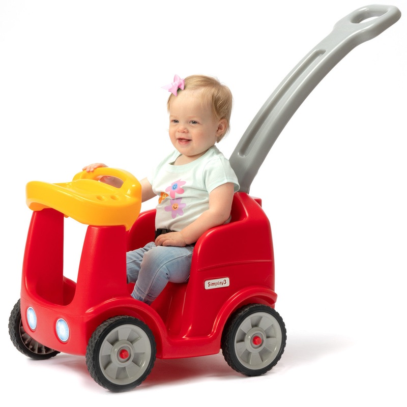 Roll and Stroll Quiet Ride Push Car for Toddlers