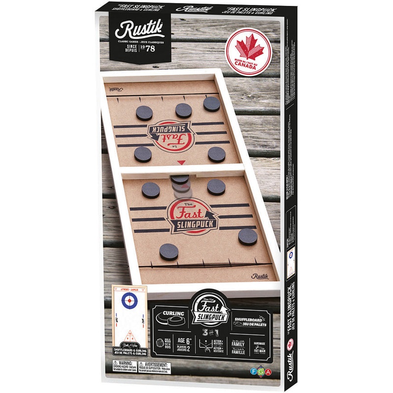 Rustik The Fast Slingpuck 3 in 1 Game Board