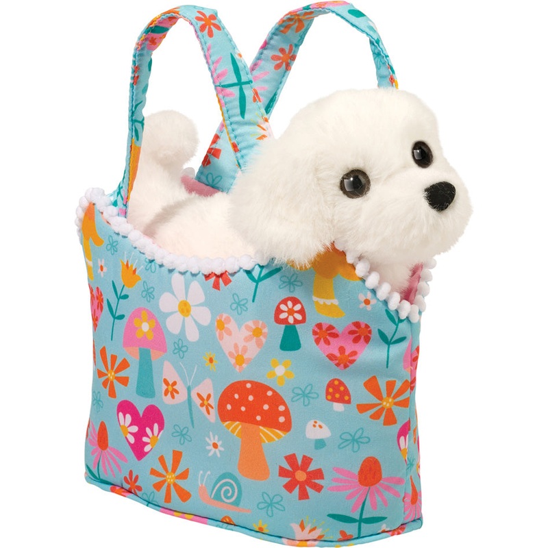 Sassy Sak Retro Chic with Bichon Pup