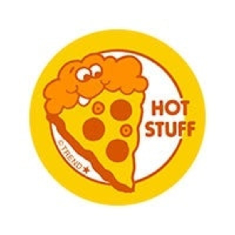 Scratch 'n Sniff Hot Stuff Pizza Stickers