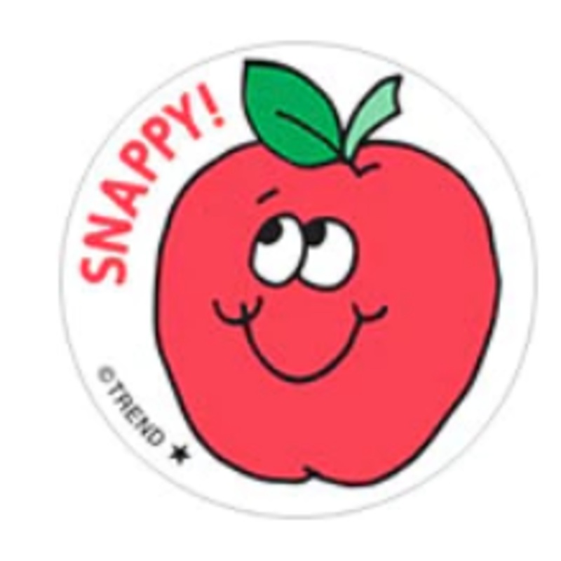 Scratch 'n Sniff Snappy Apple Stickers
