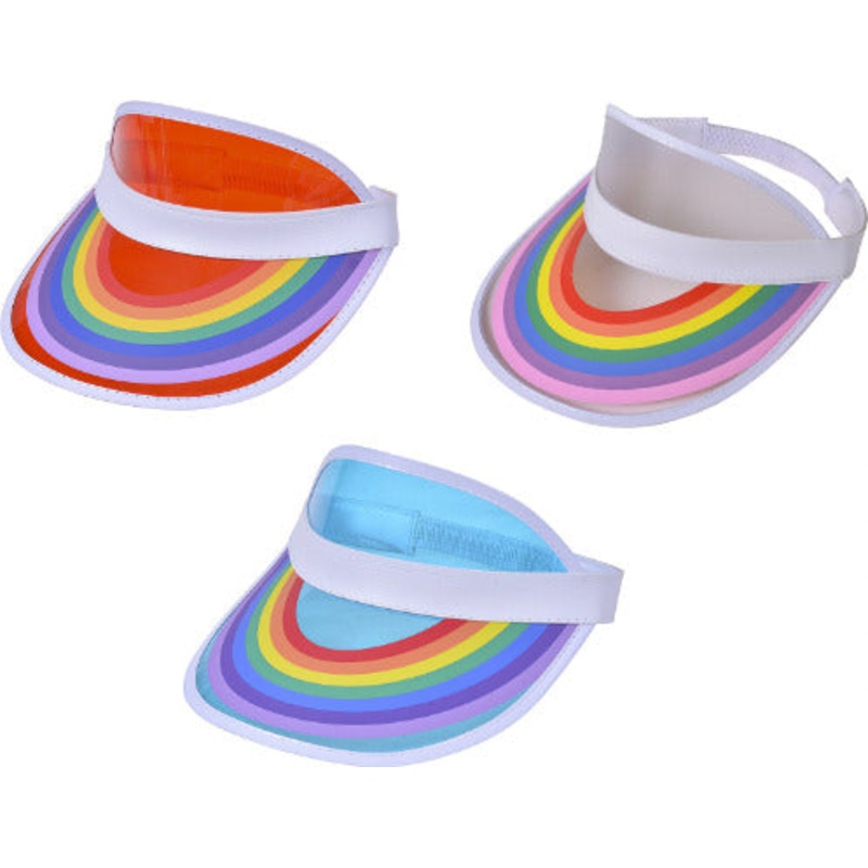 Rainbow Clear Visor