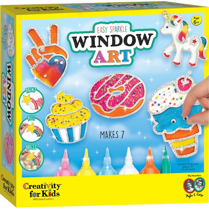 Rainbow Sprinkles Easy Sparkle Window Art