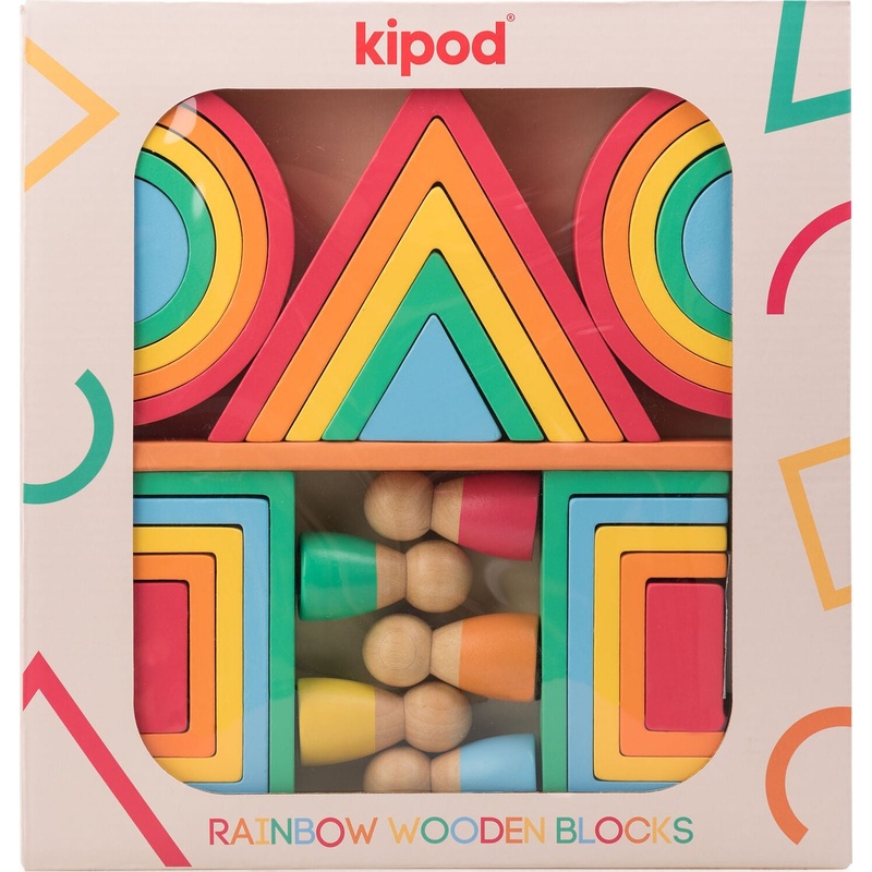 Rainbow Wooden Blocks