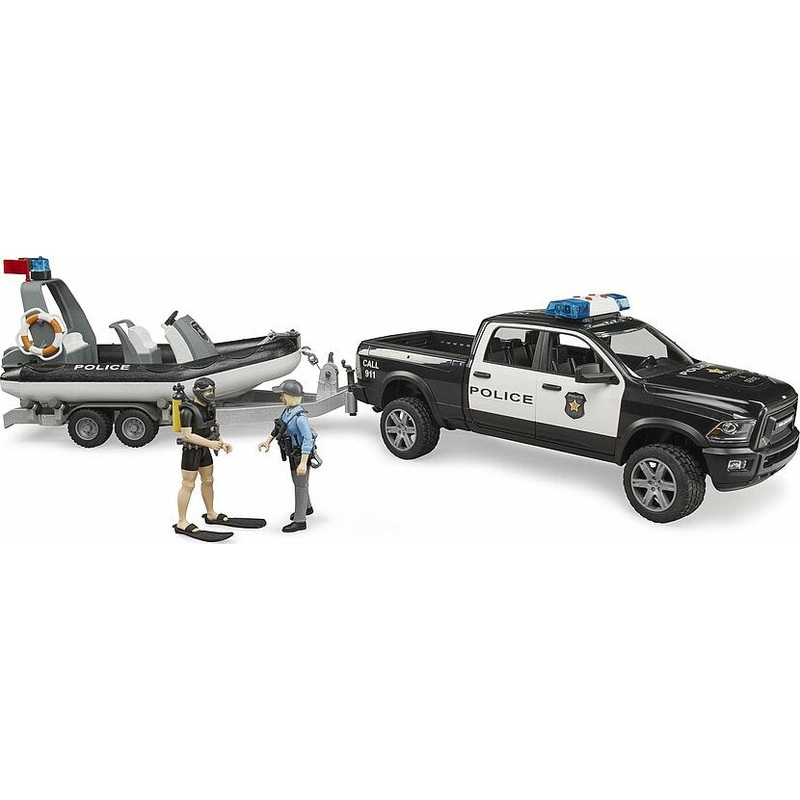 RAM 2500 Police Pickup with L+S Module, trailer and boat