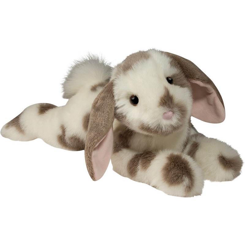 Ramsey Grey Spotted Floppy Bunny - 16"