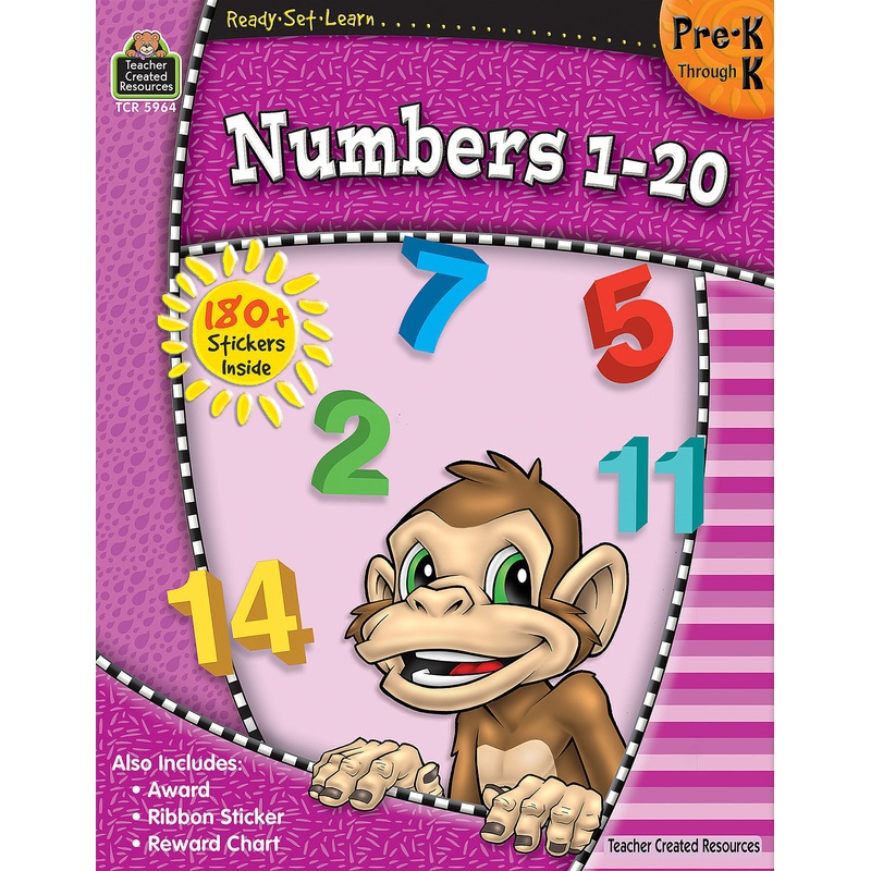 Ready-Set-Learn Numbers 1 - 20 (Prek - K)