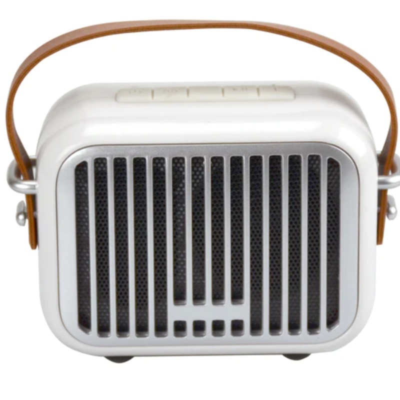Retro Bluetooth Mini Speaker White