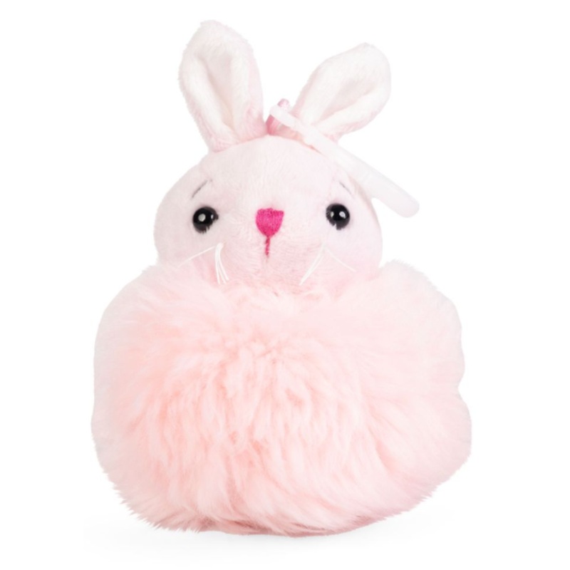 Pompom Bunny Stuffed Keyring