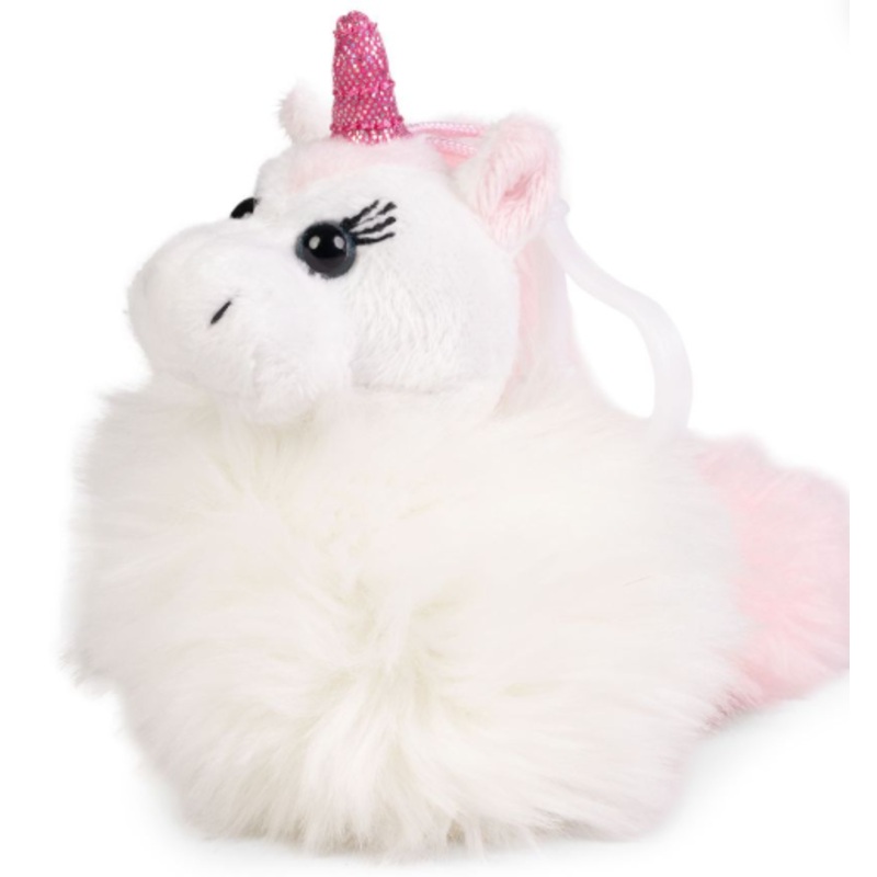 Pompom Unicorn Stuffed Keyring Keycraft