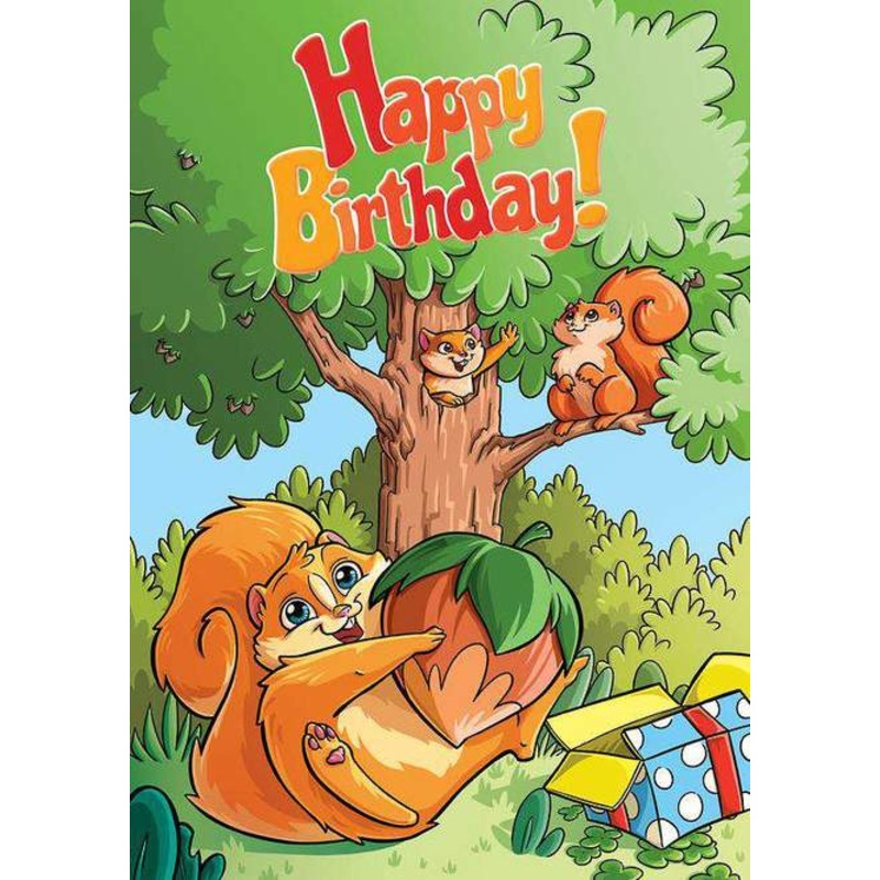 Pop N Play - Birthday Squirrel