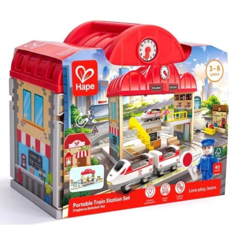 Portable Train Station Set