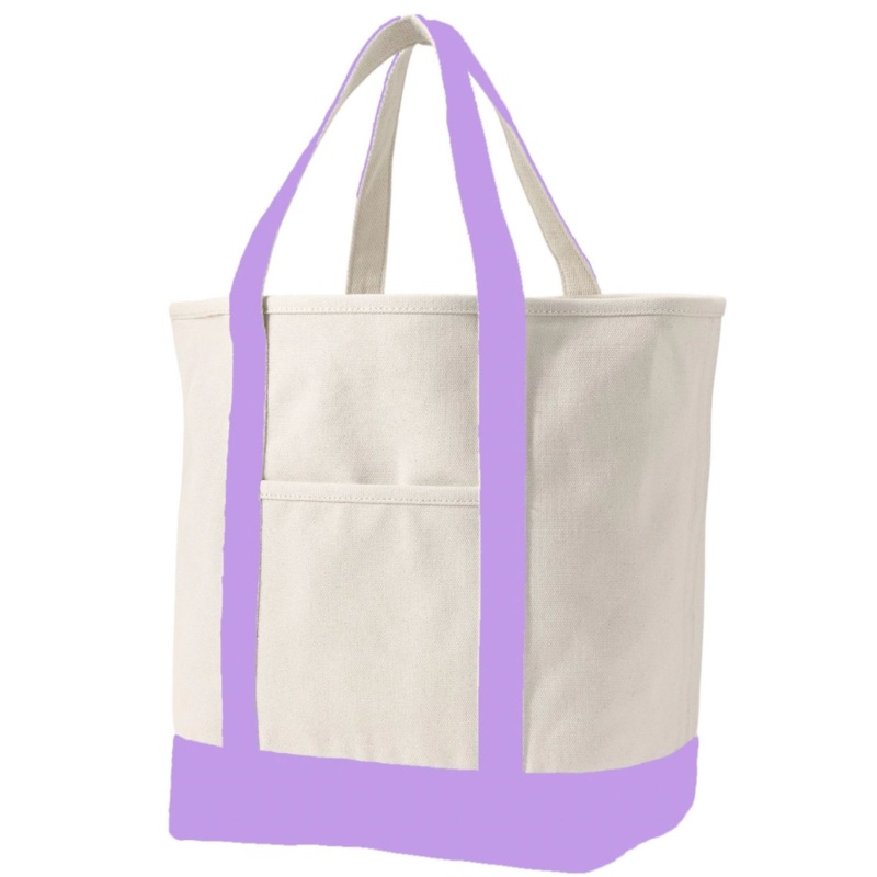 Purple Canvas Tote