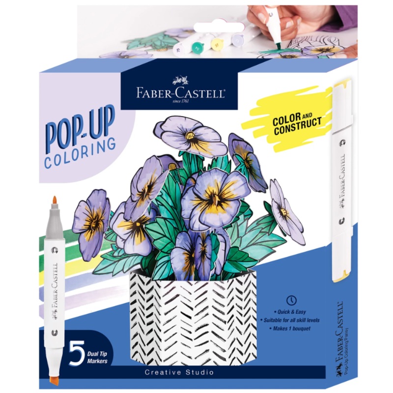Pansy Pop Up Coloring