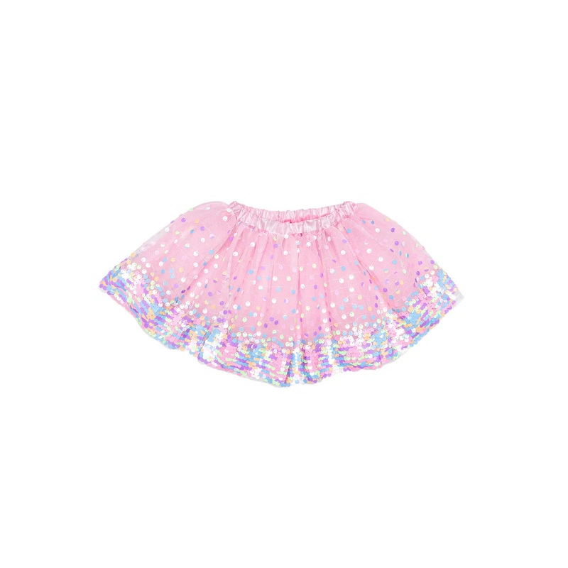 Party Fun Sequin Skirt Pink Neon Size 4/6