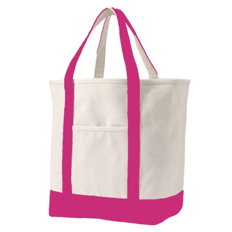 Pink Canvas Tote