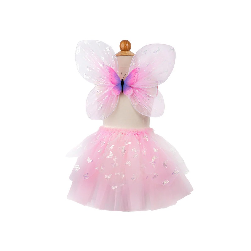 Pink Flutter Butterfly Skirt Wings Size 4-6
