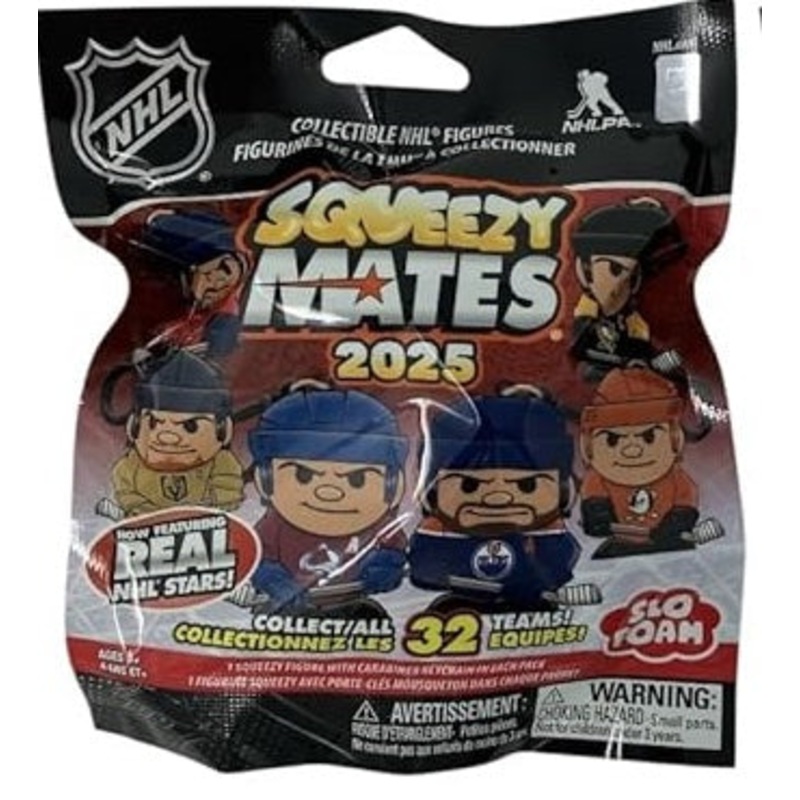 NHL Squeezy Mates 2025 Party Animal (sold individually)