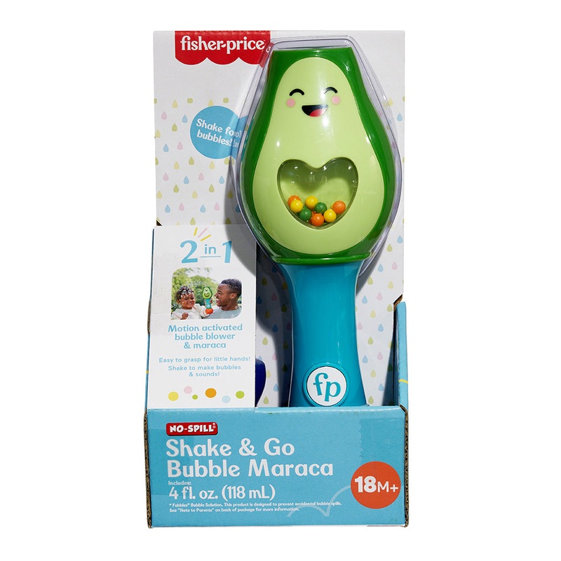 No-Spill Shake and Go Bubble Maraca