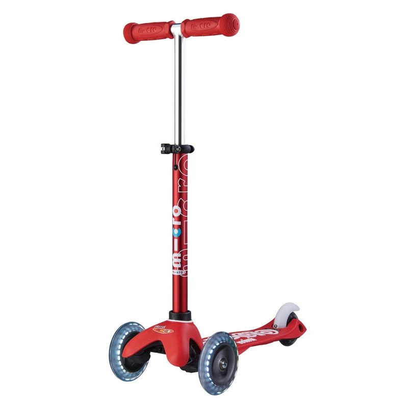 Mini Deluxe LED Red Scooter
