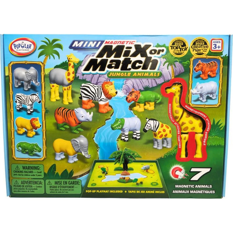 Mini Magnetic Mix or Match Animals Jungle